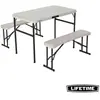 Lifetime - Ensemble Camping avec Table Pique-nique et Bancs pliants