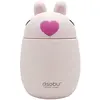 ASOBU Gourde isotherme - Bouteille thermos 600ml LAPIN Rose rose