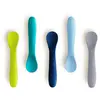 BBLUV Set de 5 cuillères en silicone BLEU BBlüv