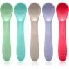 BBLUV Set de 5 cuillères en silicone Spoön rose