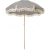 BUSINESS & PLEASURE - Parasol Premium Beach - Bleu - Bois lamellé-coll...