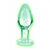 XR Brands Plug anal en verre phosphorescent - Moyen