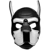 Master Series Spike Puppy BDSM Hood - Noir/Blanc