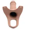 XR Brands - Godemiché creux en silicone avec harnais