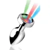 Merkloos / Sans marque Plug anal métal lumineux Light Up small