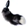 TAILZ - Plug Anal Queue de Renard - Noir/Blanc