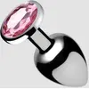 XR Brands Plug Anal Métal Bijou Pink Gem Medium