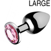 Booty Sparks Plug Anal Bijou Cristal Rose L