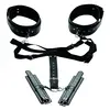 Master Series XR Brands - Harnais de bondage avec menottes mains et chevilles - Noir