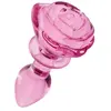 Booty Sparks Plug Anal en Verre Pink Rose Small