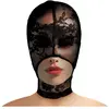 Master Series Lace Seduction Masque de bondage - Noir