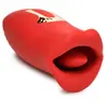 XR Brands Lickgasm Baiser + Stimulateur de Baiser Vibrant - Rouge