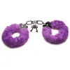 XR Brands - Cuffed In Fur Menottes - Violet