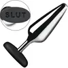Master Series XR Brands - Plug Anal Butt Slut en Métal et Silicone - Argent