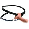 Realistische Vibrerende Siliconen Penis Sleeve - Beige