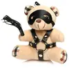Master Series Porte-clés Teddy Bear BDSM avec martinet