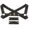 Master Series XR Brands - Harnais de Poitrine avec Brassards - Noir