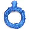 Creature Cocks XR Brands - Anneau en silicone Poseidon's Octo-Ring pour pénis - Bleu
