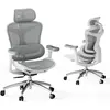 Sihoo C300 Fauteuil de Bureau Ergonomique, Accoudoirs 3D ultra-doux, Soutien Lombaire Dynamique, Dossier Réglable,Blanc