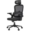 Sihoo M102C Fauteuil de Bureau Ergonomique, Dossier Haut, Accoudoirs Rabattables, Soutien Lombaire Réglable, Appuie-Tête, Noir