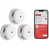 X-Sense Détecteur de Fumée Connecté avec Pile Remplaçable,Lot de 3