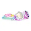 Bling2O Lunettes de natation pour enfants 100 % silicone, anti-buée, protection UV + 6 ans   Blanch Blossom Dandi