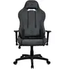 Chaise de jeu ergonomique en tissu doux Arozzi Torretta gris foncé