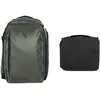 WANDRD Transit 35L Travel Backpack Wasatch Green Essential Bundle