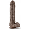 Dr. Skin - Godemiché avec ventouse Mr. Savage 11,5" - Chocolat