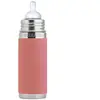 Pura - Biberon isotherme évolutif en inox 260ml Vieux rose