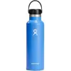 Bouteille Hydro Flask 21 Oz Standard Mouth avec bouchon Flex Straw Cap bleu