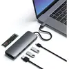 SATECHI Adaptateur USB-C Hybrid multiport - Gris