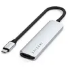 Dock USB-C 4 ports - Satechi 4-in-1 Adapter - Argent - HDMI 4K + USB