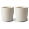 Mushie Lot de 2 gobelets Ivory