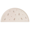 mushie Set de table en silicone antidérapant sans BPA Motif fleurs roses