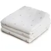Mushie Lot de 3 langes en coton bio Crowns (60 x 60 cm)