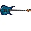 Sterling Guitars JP150 Dimarzio Quilted Maple Cerulean Paradise