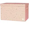 3 Sprouts Coffre à jouets en tissu recyclé Terrazzo argile