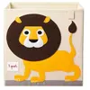 3 Sprouts Cube de rangement en tissu Lion