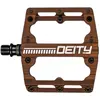 Paire de pedales plates deity black kat bronze