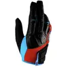100percent 100  paire de gants simi rouge cyan