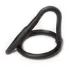 Silicone Cock Plug Penis Noir 