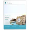 Silhouette Papier Adhésif autocollant imprimable blanc (8,5 x 11"" 8 feuilles)