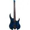 Legator G6SS Ghost 6 Super Shred Blue Burl guitare électrique sans têt...