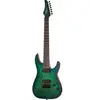Schecter c-7 pro - guitare électrique - aqua burst