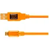 Câble usb vers micro usb b 2.0 5 pins tetherpro cu5430 - orange 4.60m