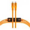 Tether Tools TetherPro Optima 10G USB-C, 15' (4,6m), orange droit