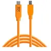 Tether Tools TETHER TOOLS USB-C vers USB 2.0 Mini B 5-Pin 4,60m orange
