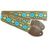 Souldier Tulip - Turquoise/Gold sangle de guitare