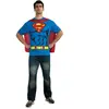 RueDeLaFete Rubie's Costume Co T-shirt avec cape pour homme Motif Superman DC Comics, bleu, Large